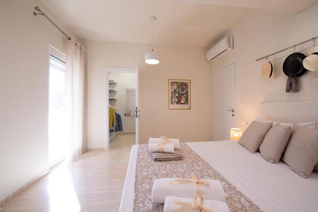 Posteľ alebo postele v izbe v ubytovaní Creta Vivere Villas
