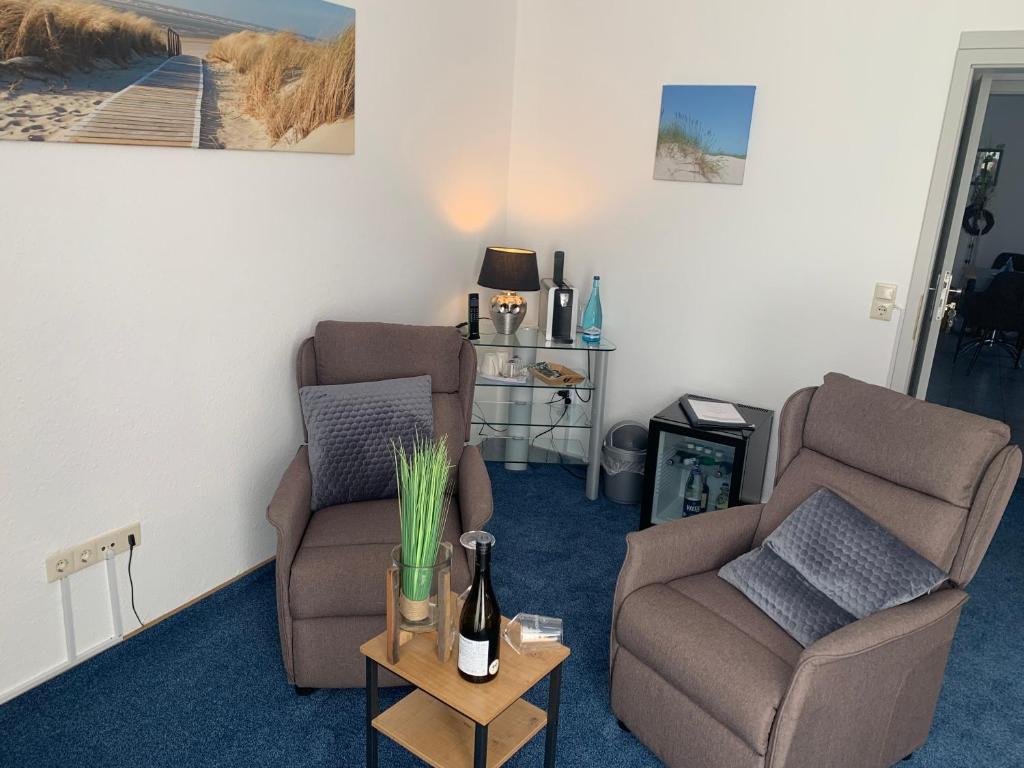 Posezení v ubytování Hotel Meerblick garni