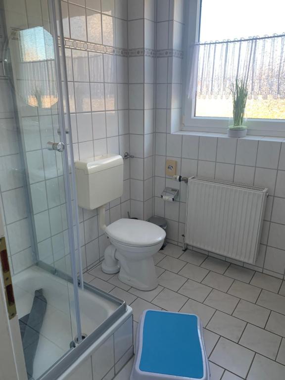 Koupelna v ubytování Hotel Meerblick garni