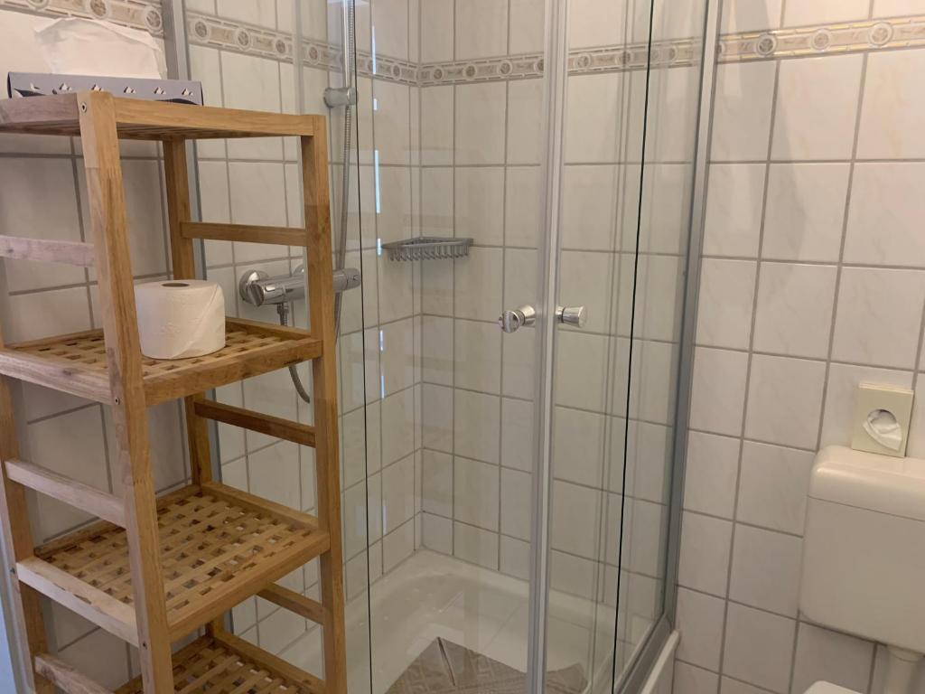 Koupelna v ubytování Hotel Meerblick garni