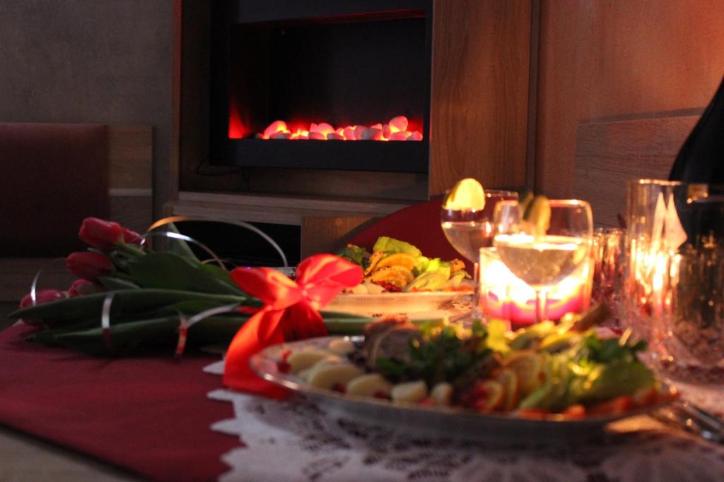 Jedlo v ubytovaní bed & breakfast alebo blízkom okolí