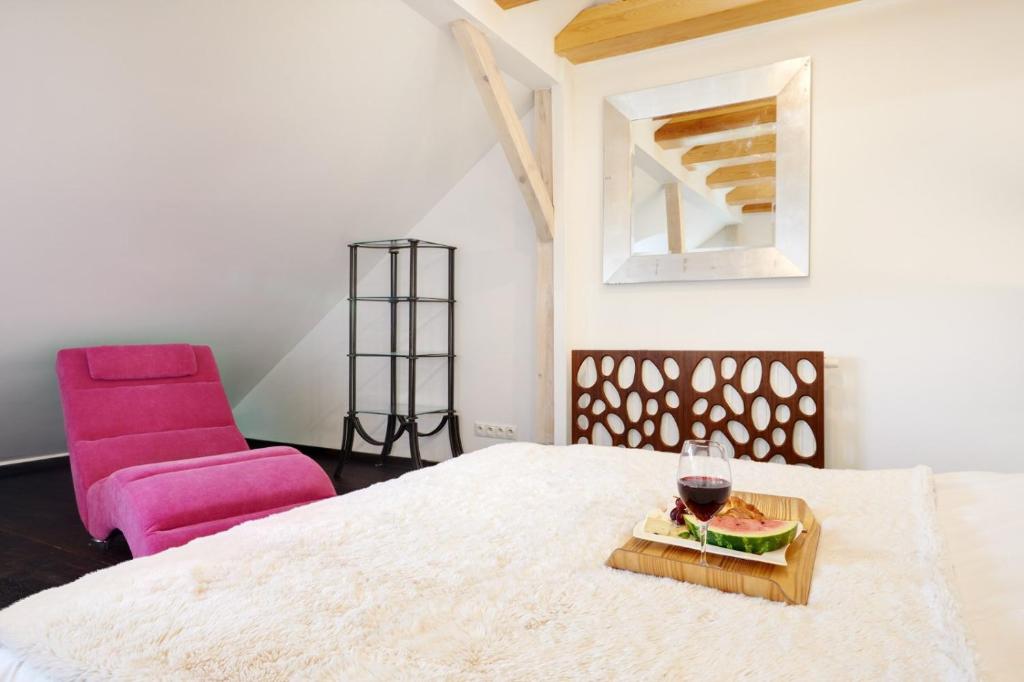 Posteľ alebo postele v izbe v ubytovaní Apartament Heaven