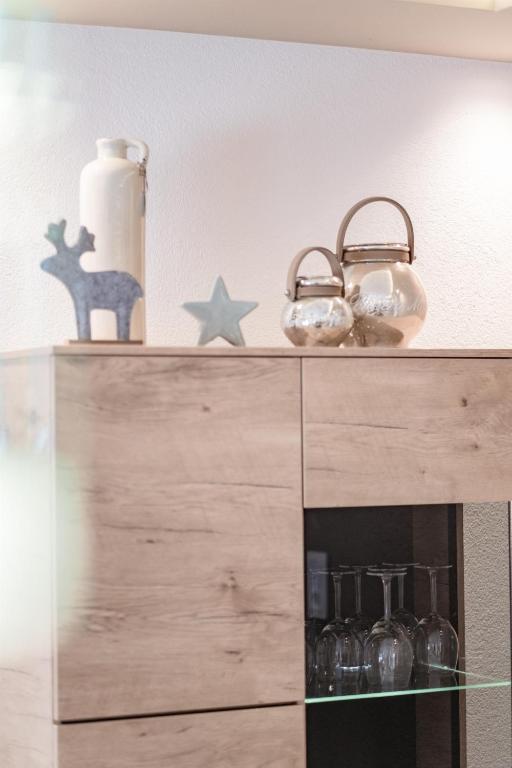 Kuchyň nebo kuchyňský kout v ubytování Haus Bambi