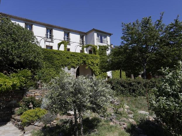 a large house with ivy growing on the side of it at La Palombe in Octon