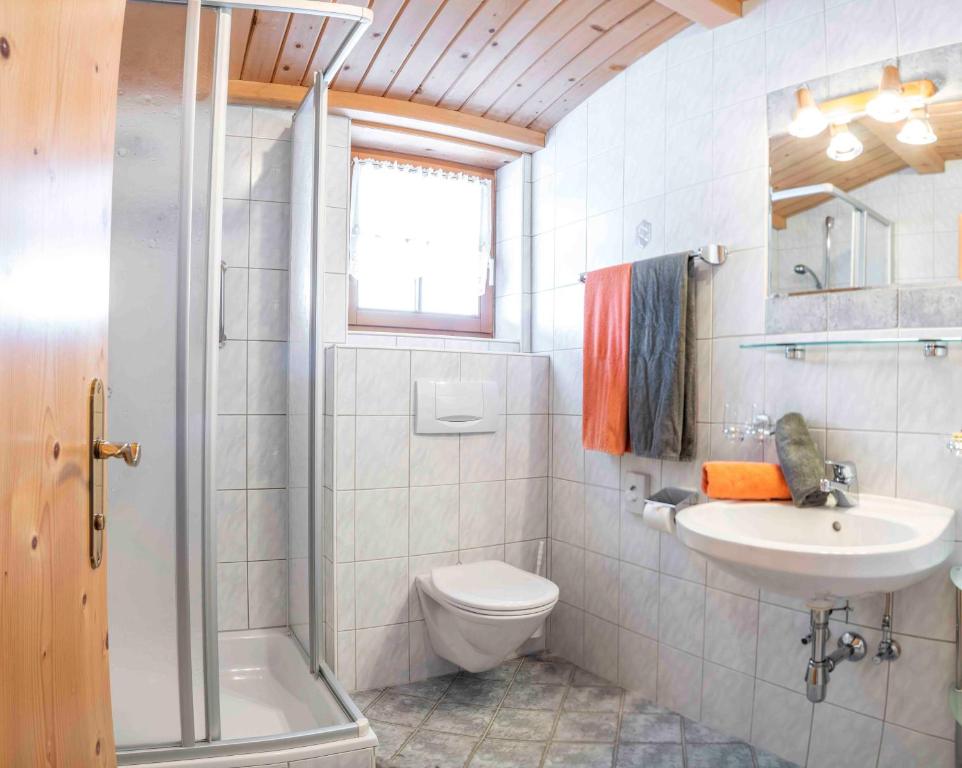 Koupelna v ubytování Wiesenhof