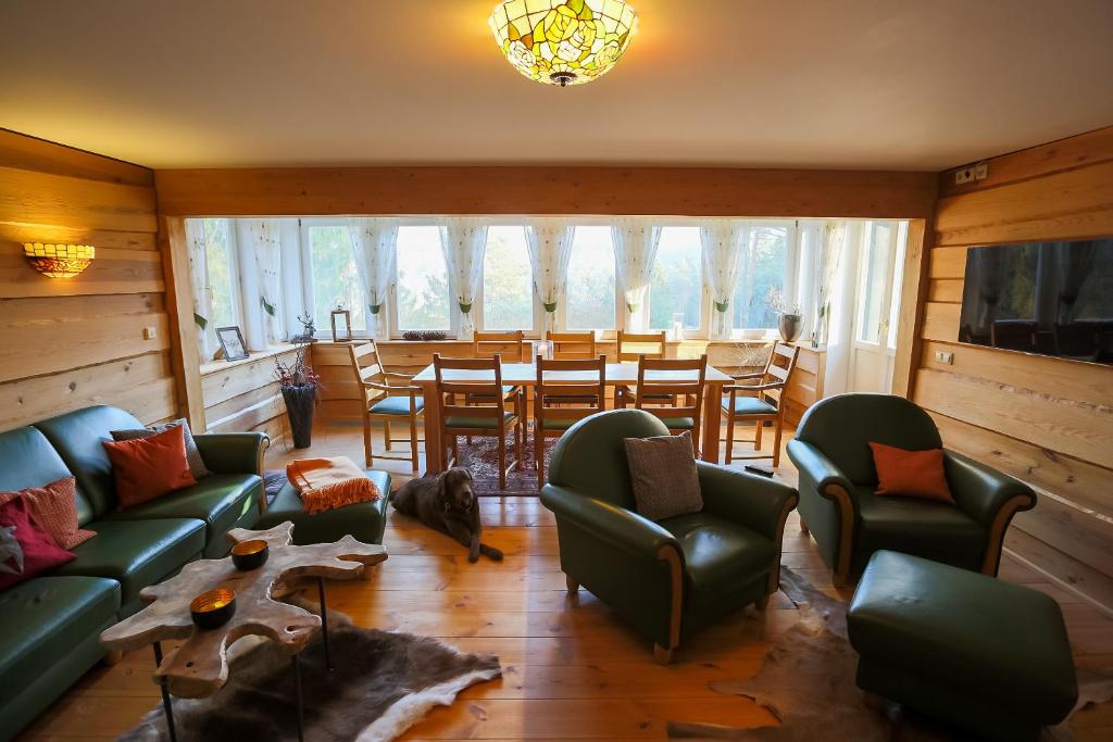 Area soggiorno di Haus Schrammsteinblick