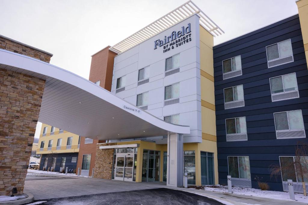 a rendering of a hotel with a building at Fairfield Inn & Suites Scranton Montage Mountain in Moosic