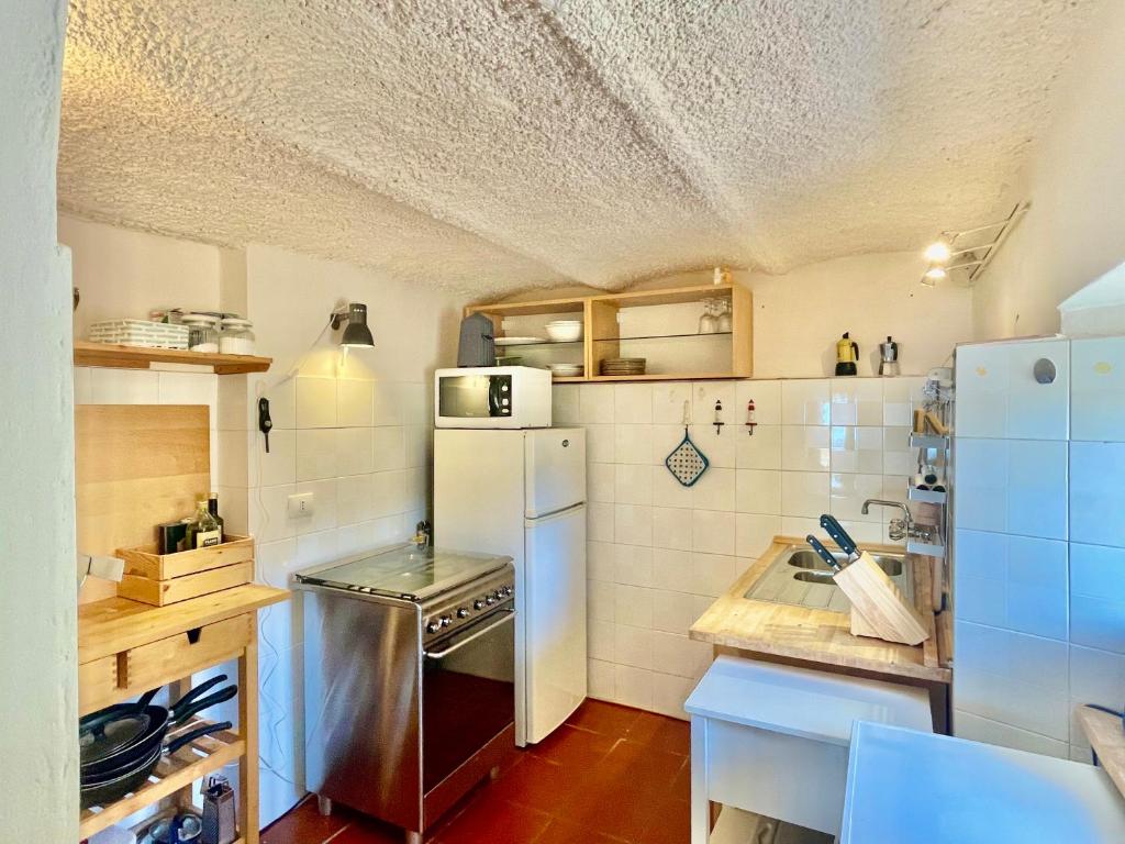 A kitchen or kitchenette at Aria di Collina - Isola d'Elba