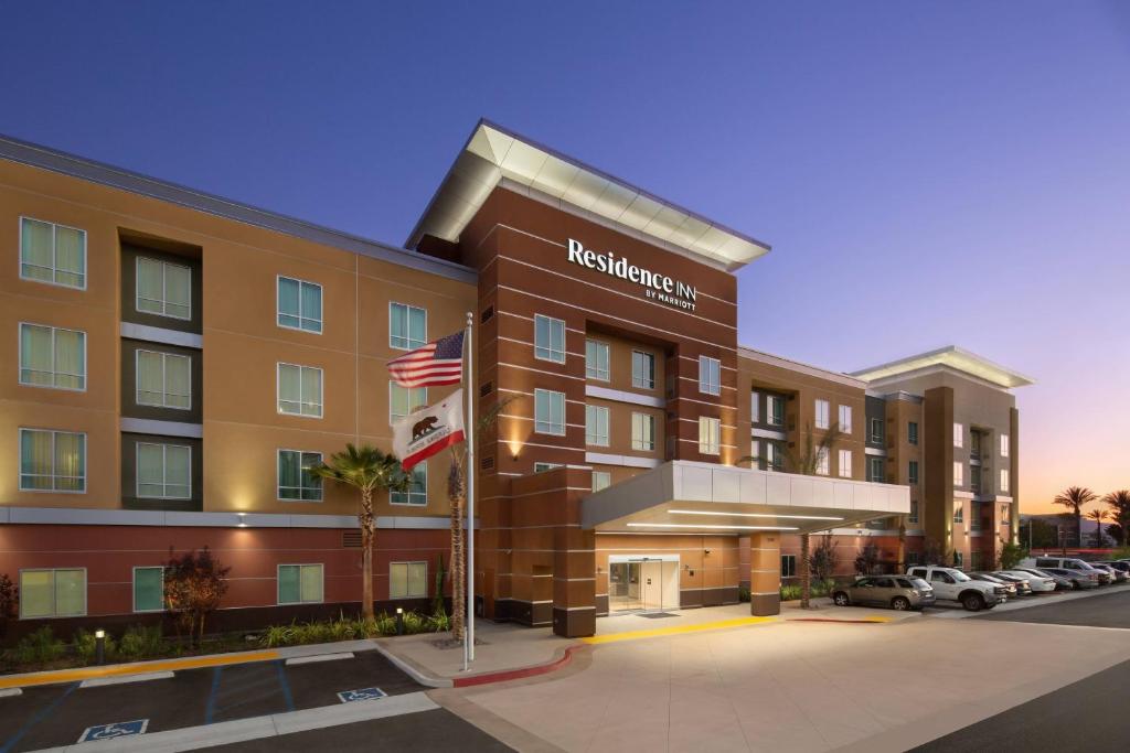 a rendering of a hotel in a parking lot at Residence Inn by Marriott Ontario Rancho Cucamonga in Rancho Cucamonga