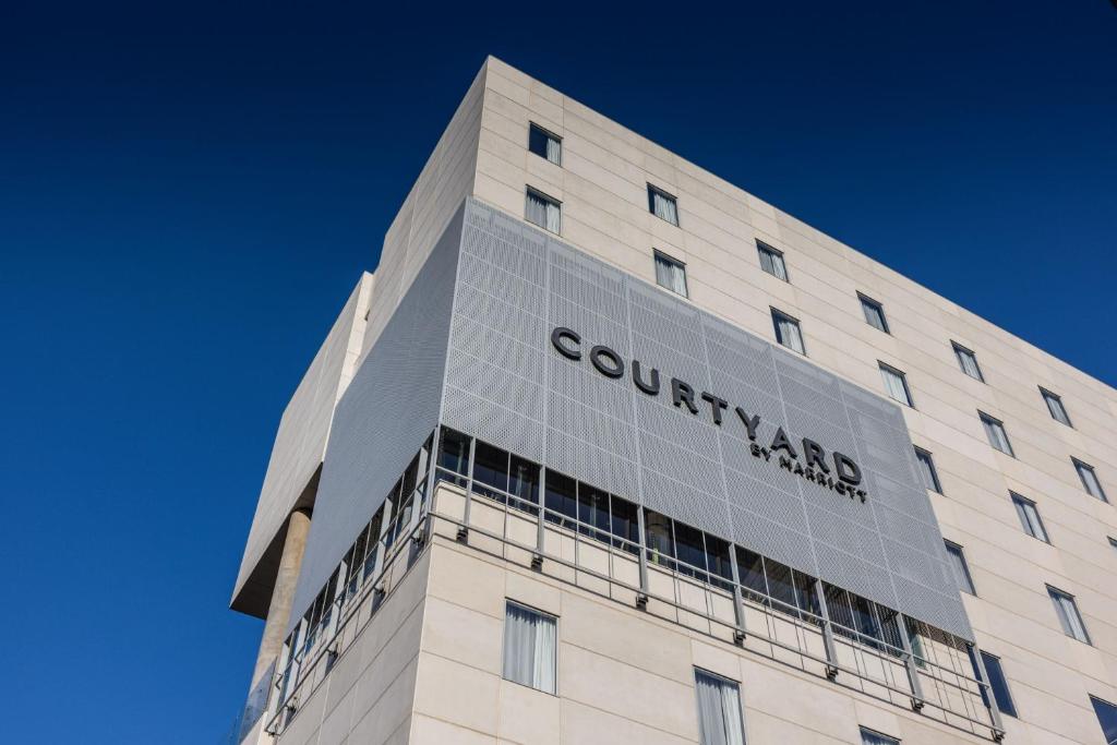 a building with the words germanland on it at Courtyard by Marriott Mexicali in Mexicali