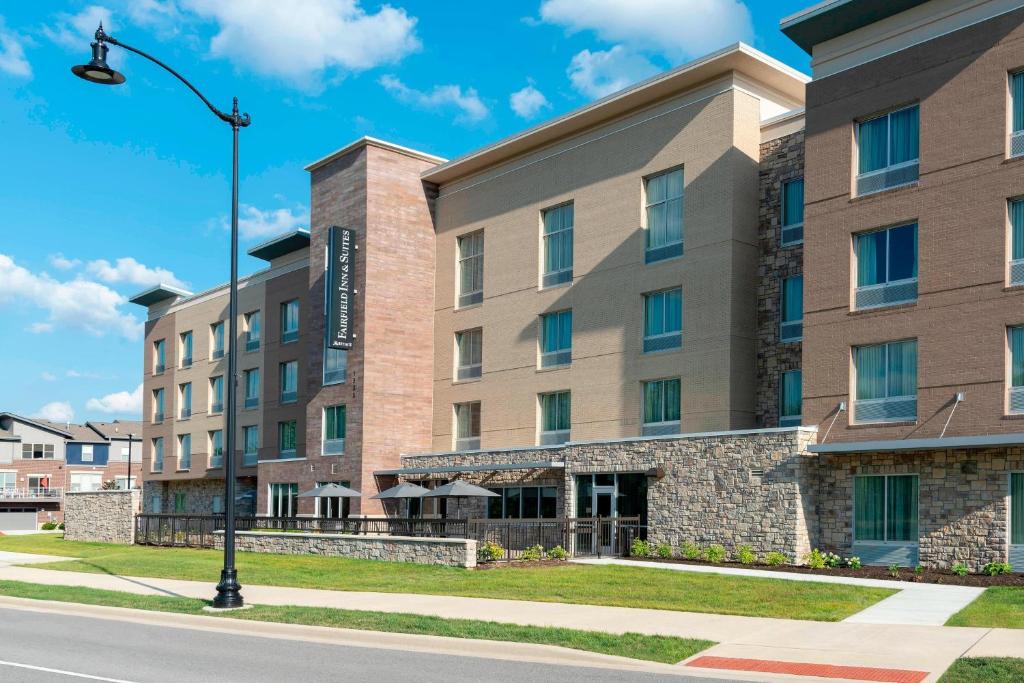 a rendering of the front of a hotel at Fairfield Inn & Suites by Marriott Indianapolis Carmel in Carmel