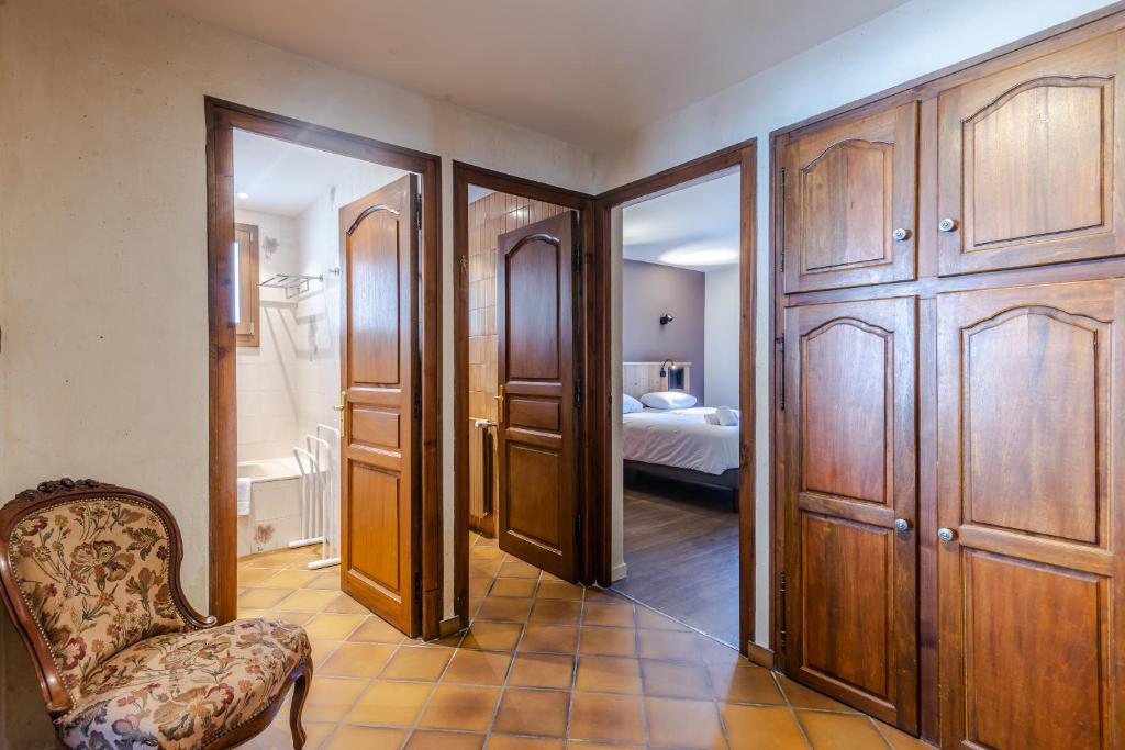 Posteľ alebo postele v izbe v ubytovaní CHALET CLAUDETTE