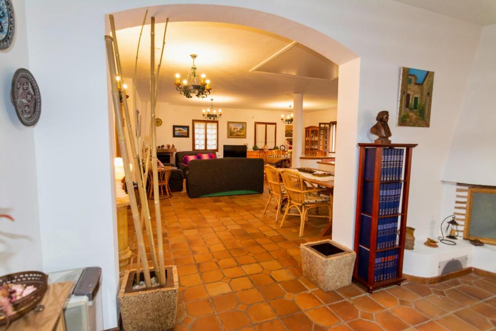 Posezení v ubytování CASA LAXE