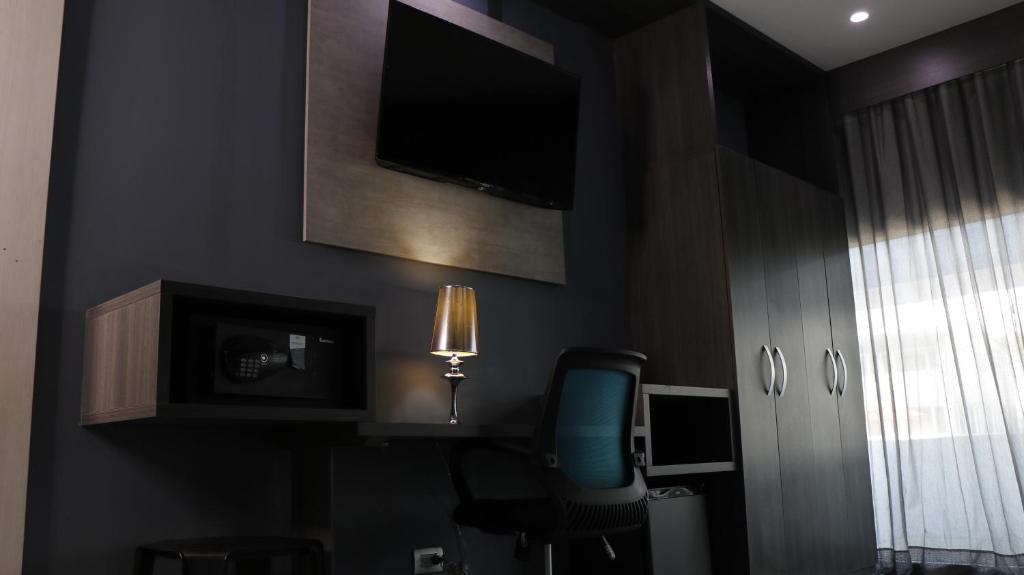 Kuchyň nebo kuchyňský kout v ubytování Hotel Blue Concept