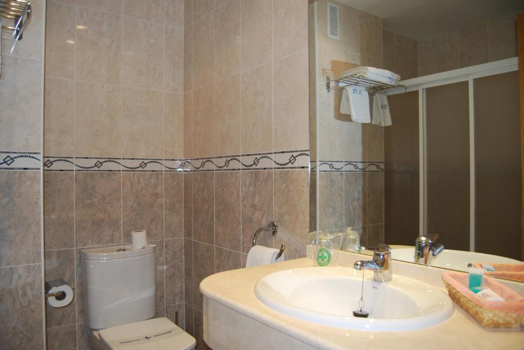 Koupelna v ubytování Hotel Meleiros
