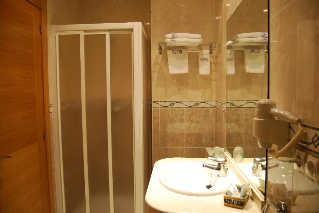 Koupelna v ubytování Hotel Meleiros