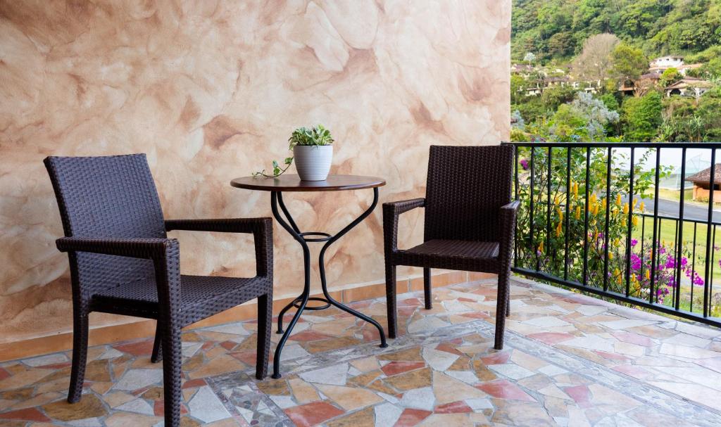 Balkón nebo terasa v ubytování Valle Escondido Wellness Resort