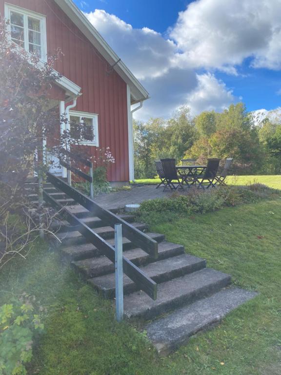 Zahrada ubytování Naturnära hus utanför Reftele närhet till Isaberg och High Chaparral