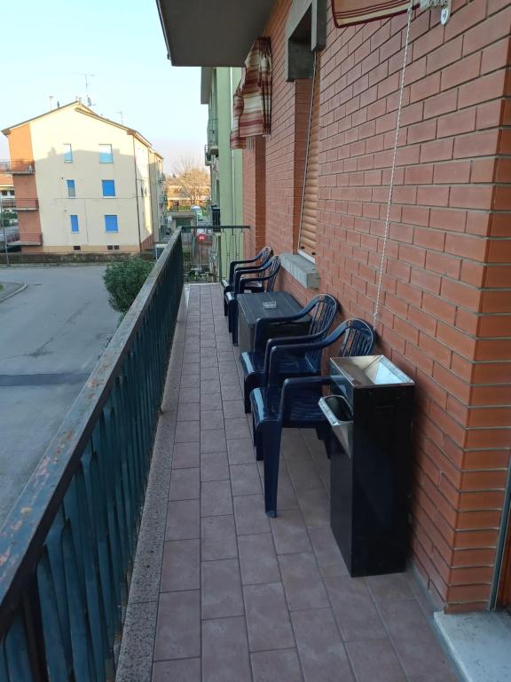 A balcony or terrace at Sara