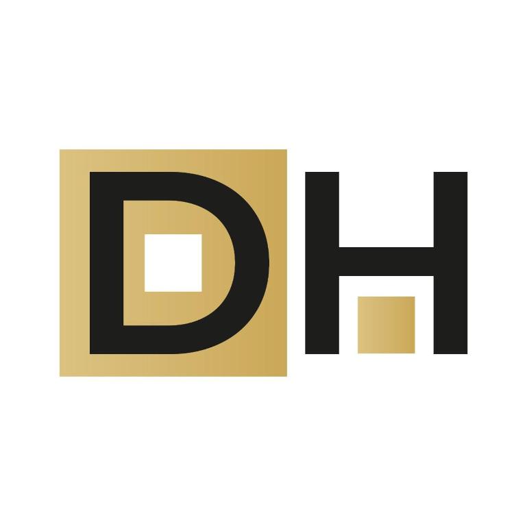 a pair of logos with the letter d and h at Di House Apart - Habitacion Privada in San Andrés