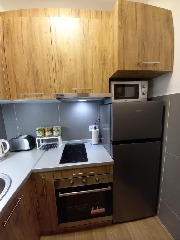Küche/Küchenzeile in der Unterkunft Apartman 17 Divcibare