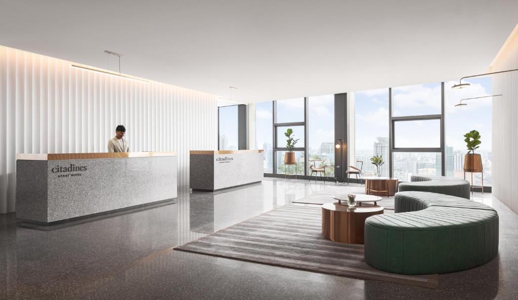 Posezení v ubytování Citadines Flatiron Phnom Penh