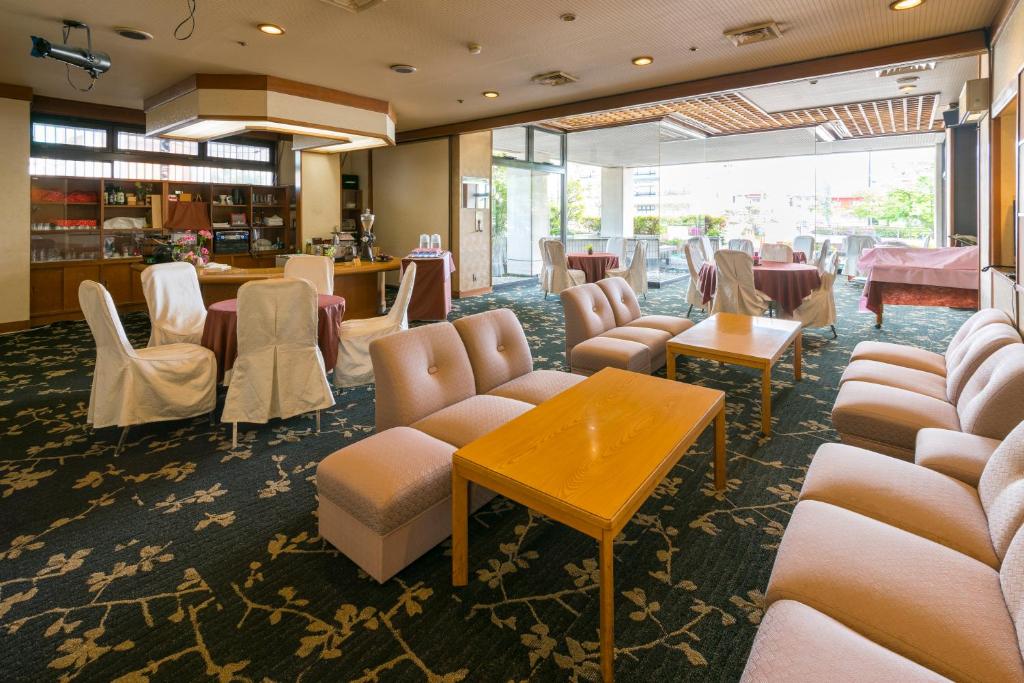 Posezení v ubytování Isawa Tokiwa Hotel