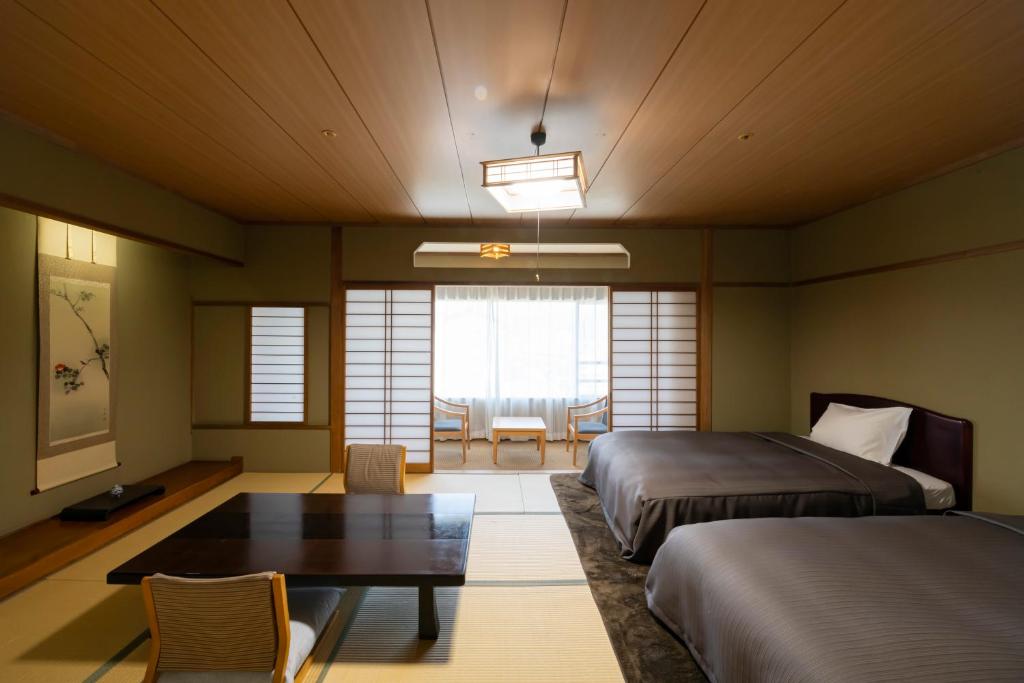 Posezení v ubytování Isawa Tokiwa Hotel