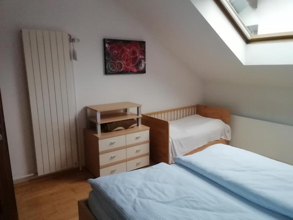 Postel nebo postele na pokoji v ubytování Ferienwohnung Steiner Gertrude