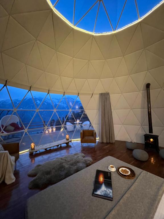 Postel nebo postele na pokoji v ubytování GLAMPING CLUB