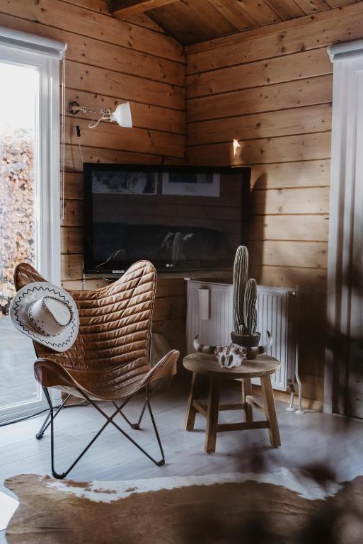 Posezení v ubytování Country Holiday Home