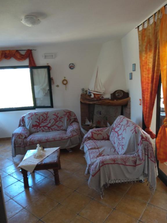 Posezení v ubytování Villa Biderrosa