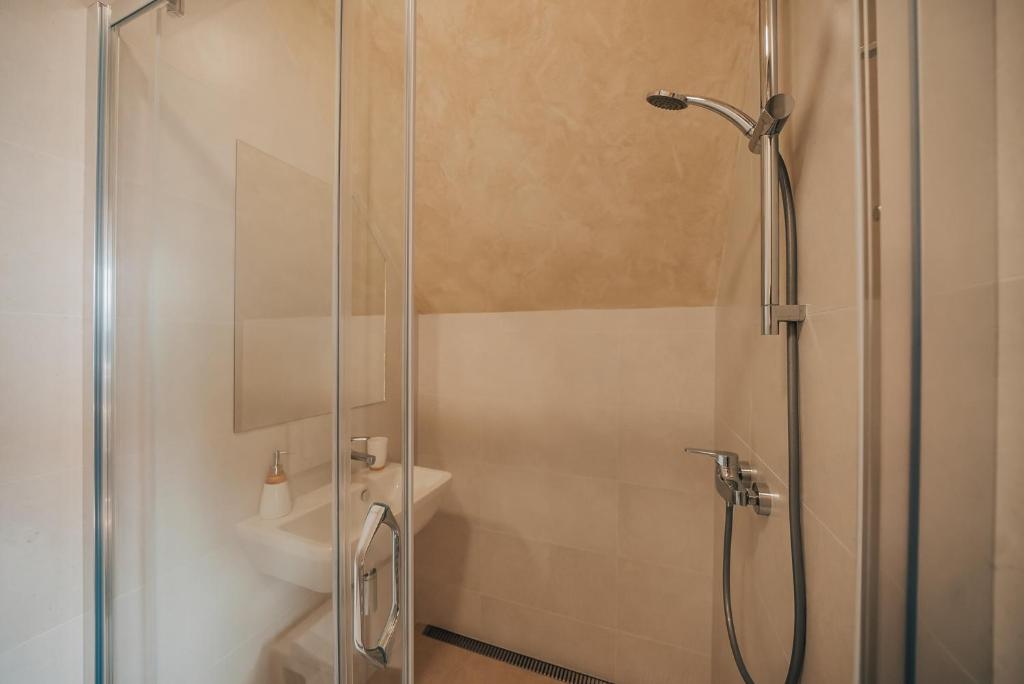 Koupelna v ubytování Apartman s výhledem