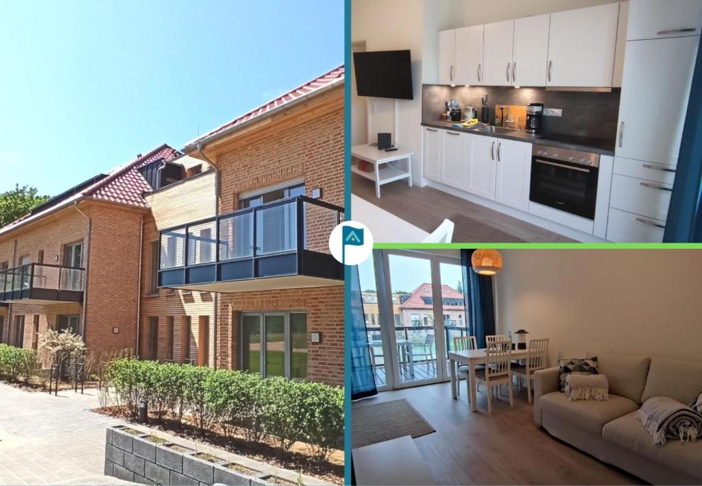 Η κουζίνα ή μικρή κουζίνα στο Wohnen am Südstrand - Ferienwohnung 1 4