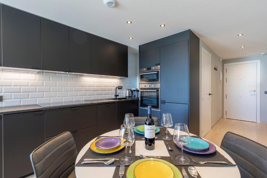 Kuchyň nebo kuchyňský kout v ubytování MEDANO4YOU Tejita Dream Penthouse
