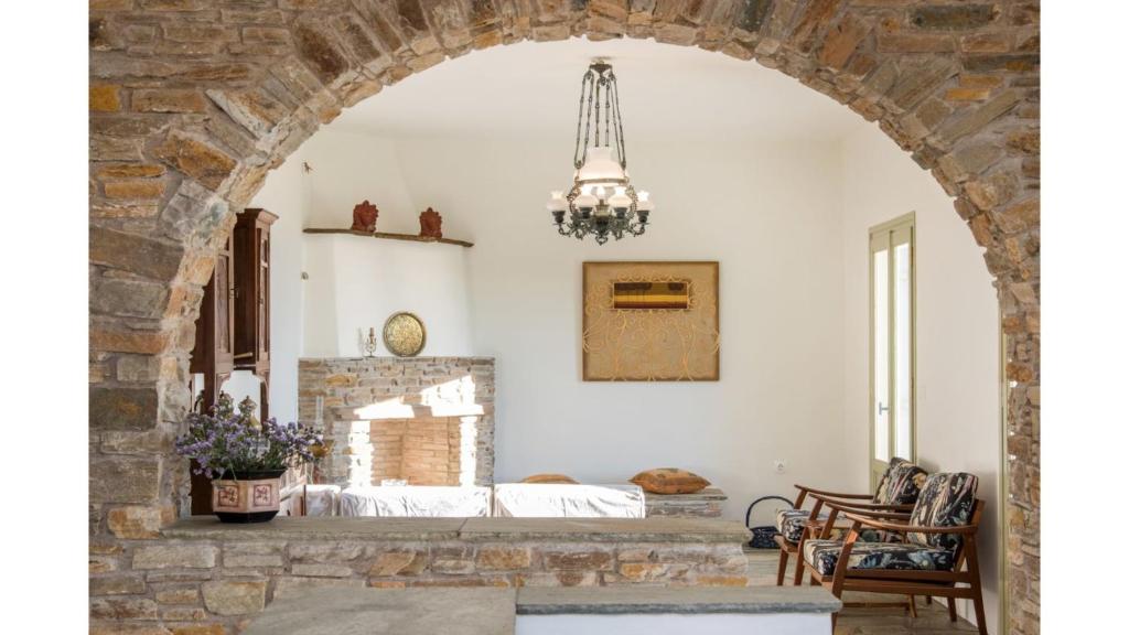 Posezení v ubytování ReGenesis Villas