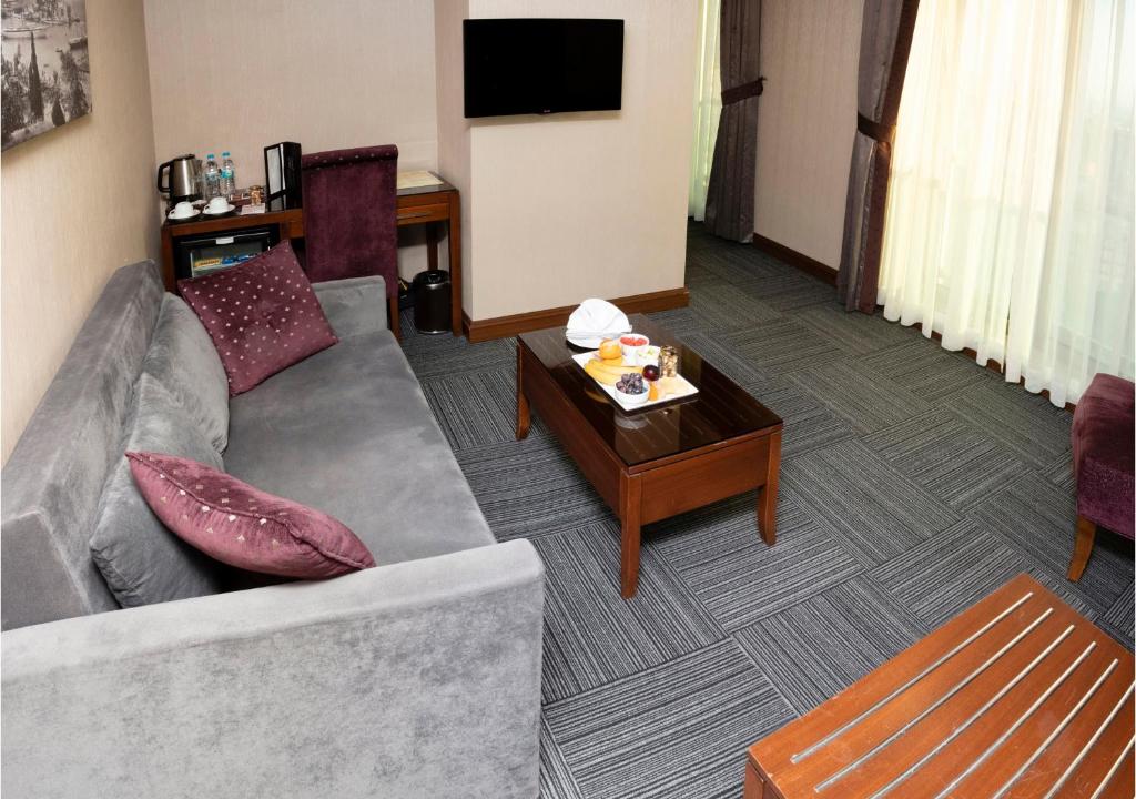 TV a/nebo společenská místnost v ubytování Grand Makel Hotel Topkapi