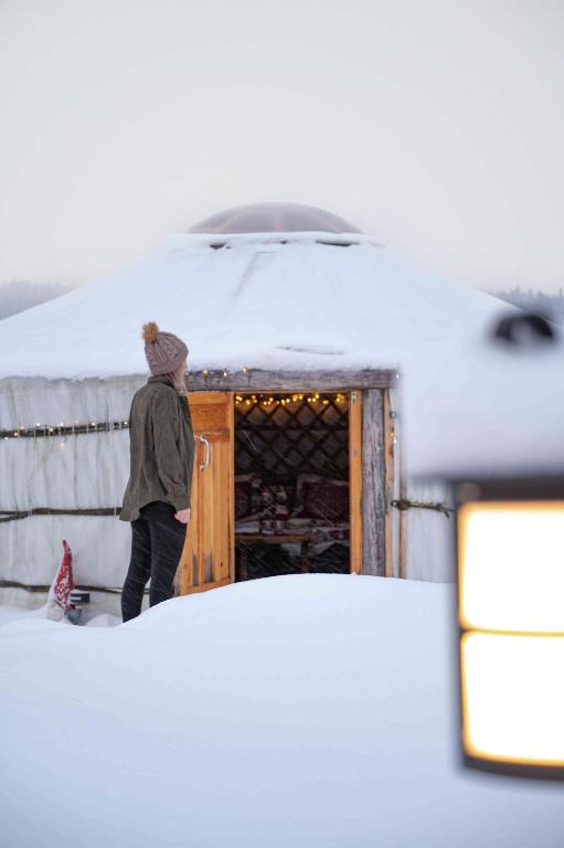 Yurt District v zimě