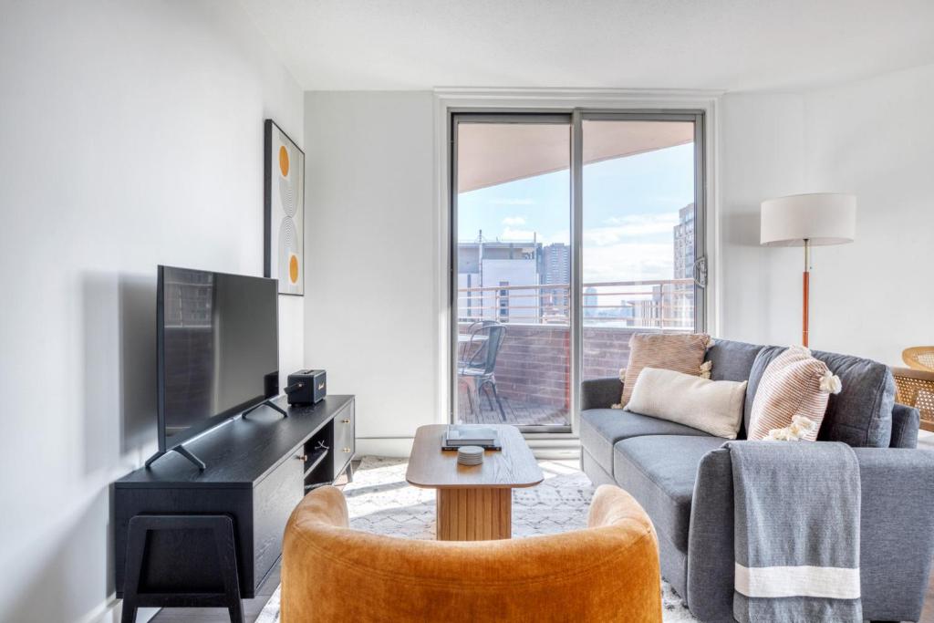 Istumisnurk majutusasutuses Kips Bay 2br w gym doorman nr Murray Hill NYC-1063