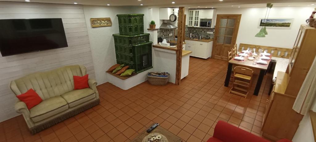 Cucina o angolo cottura di Ubytování U Kapličky