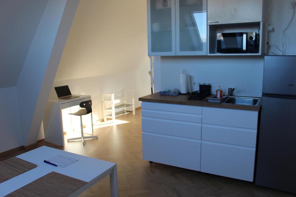 Kuchyň nebo kuchyňský kout v ubytování Haus Semmi