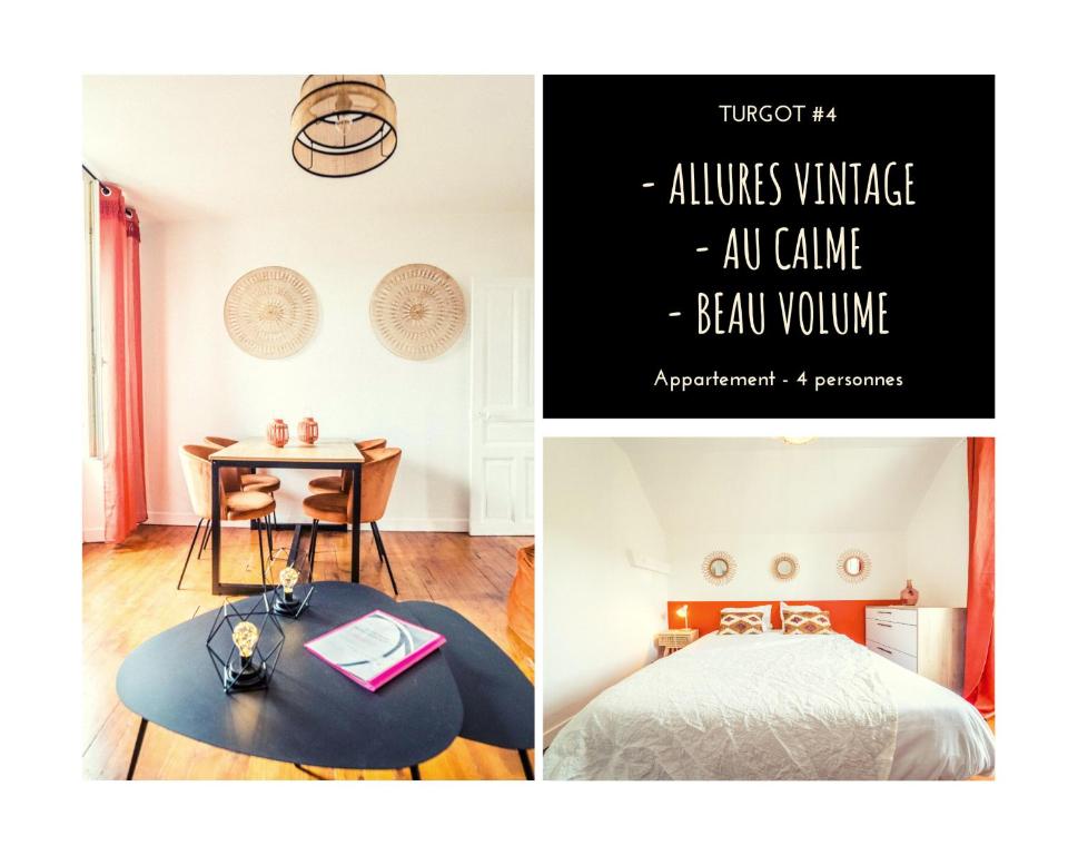 Fotografie z fotogalerie ubytování TURGOT 4 - Esprit Vintage - 2 chambres v destinaci Brive-la-Gaillarde