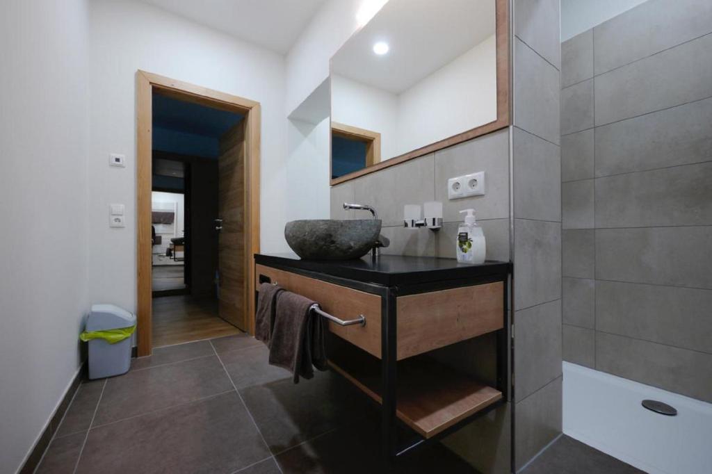 Kuchyň nebo kuchyňský kout v ubytování Landhotel Zum Jägerstöckl