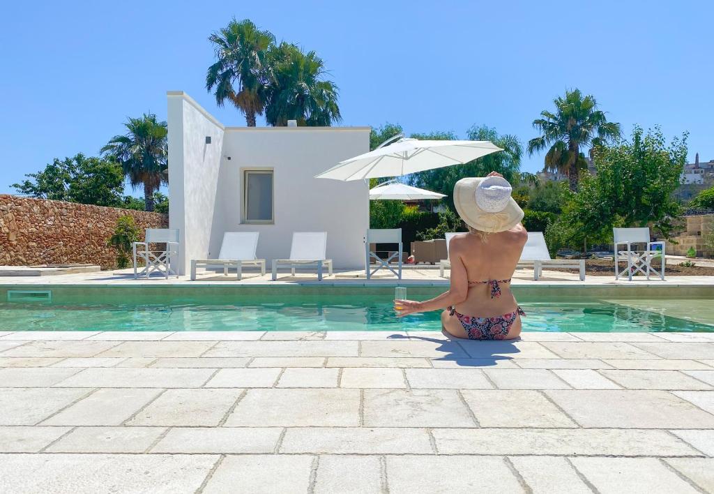 Bazén v ubytování Villa VentoSolare Luxury - Specchia nebo v jeho okolí