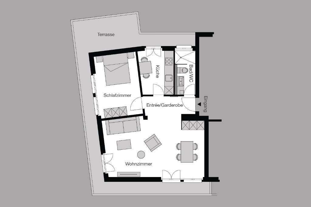 Půdorys ubytování CITY STAY - Kieselgasse