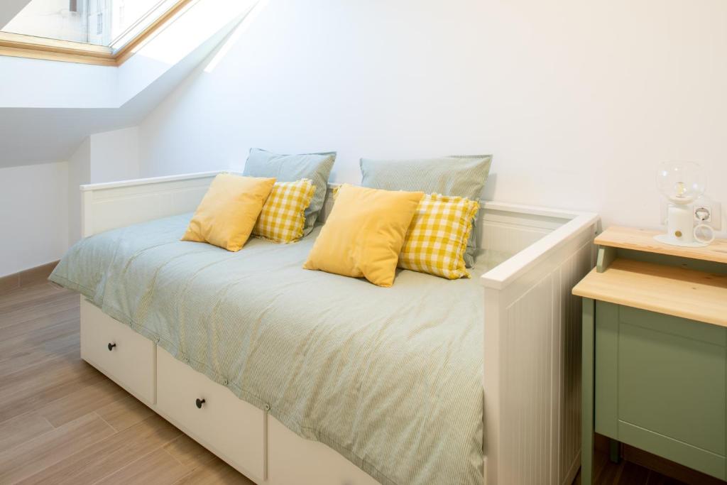 Postel nebo postele na pokoji v ubytování Apartamento Solpor Bueu