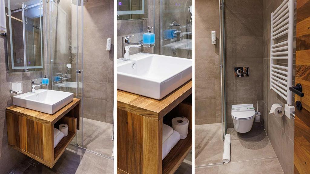 Koupelna v ubytování Aparthotel Poljice