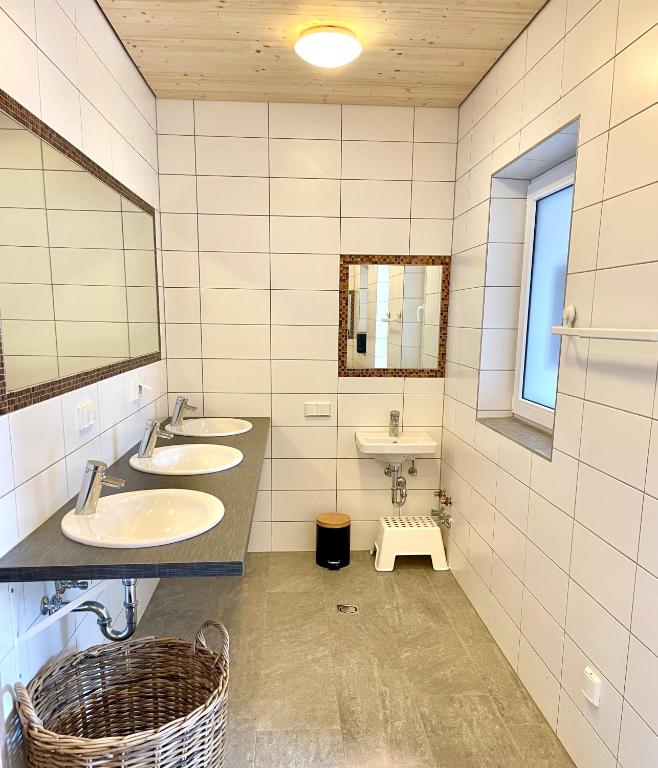 Koupelna v ubytování Camping Lechtal