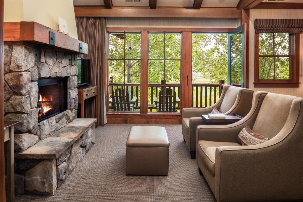 Posezení v ubytování Sunriver Resort