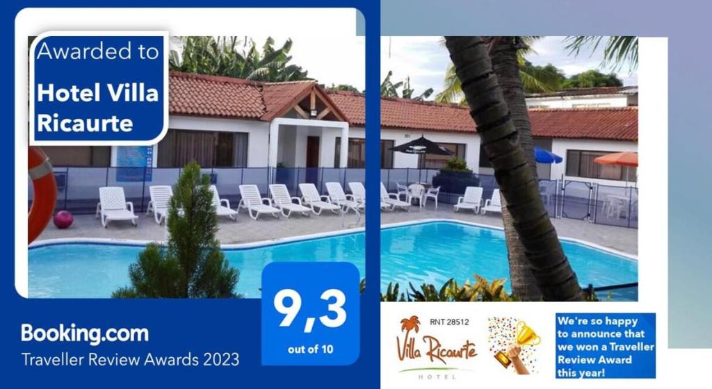 Bazén v ubytování Hotel Villa Ricaurte nebo v jeho okolí